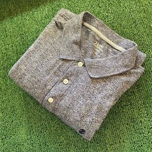 Izod Men's Performance Golf Shirt Grey Size Large